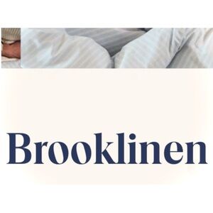 BROOKLINEN || Standard Reversible Linen Quilted Shams Set Pebble Grey Stripe